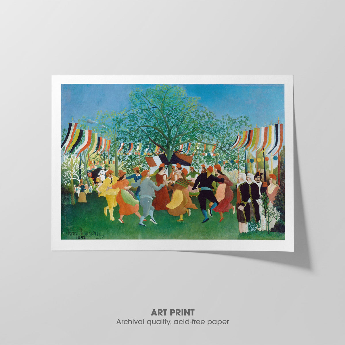 A Centennial of Independence  Rousseau  Art Print by Without A Frame - Oil Painting canvas print