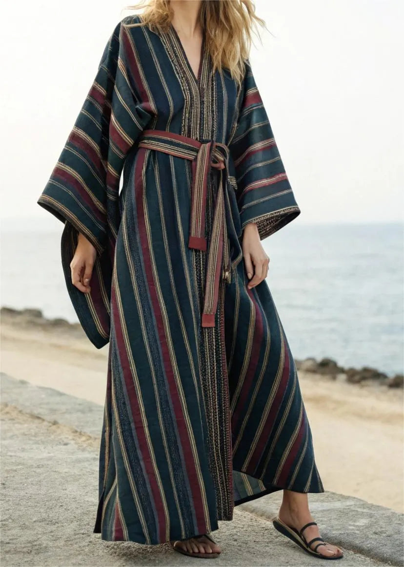 Cotton and Linen Elegant Robe