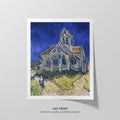 The Church at Auvers  Van Gogh  Art Print by Without A Frame - Oil Painting canvas print