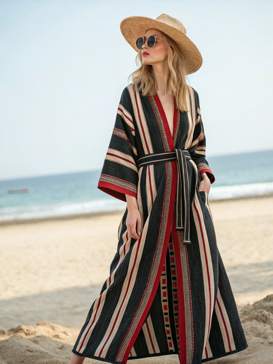 Women's Cotton and Linen Elegant Robe