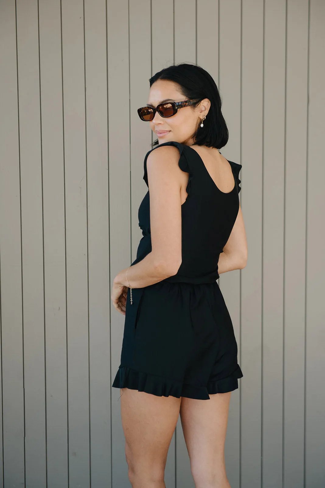 Swim Romper Built-in Bra& Detachable Bra Cup