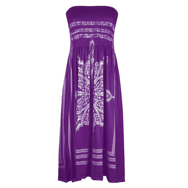 Casual And Atylish Atrapless Midi Dress