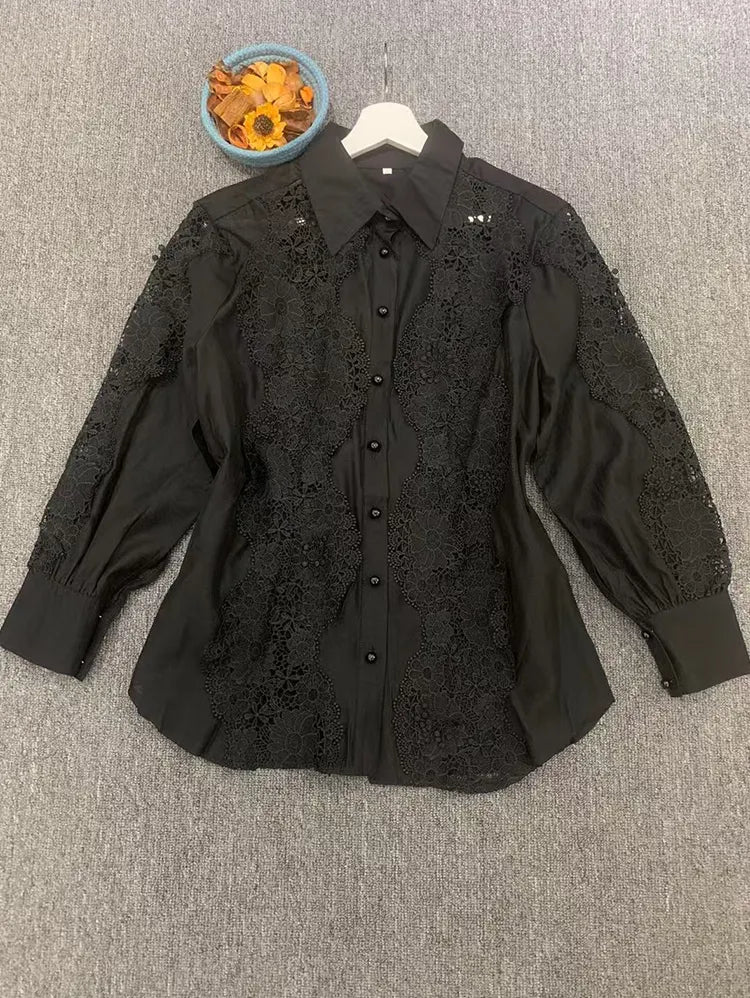 Fashionable and Elegant Lace Stitching Casual Suit,Brand 1:1 replication
