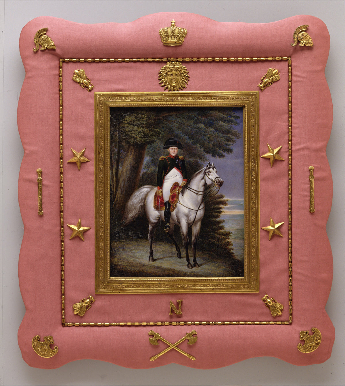 Napolon I 17691821 on Horseback by Luigi Marta - Classic Art canvas print
