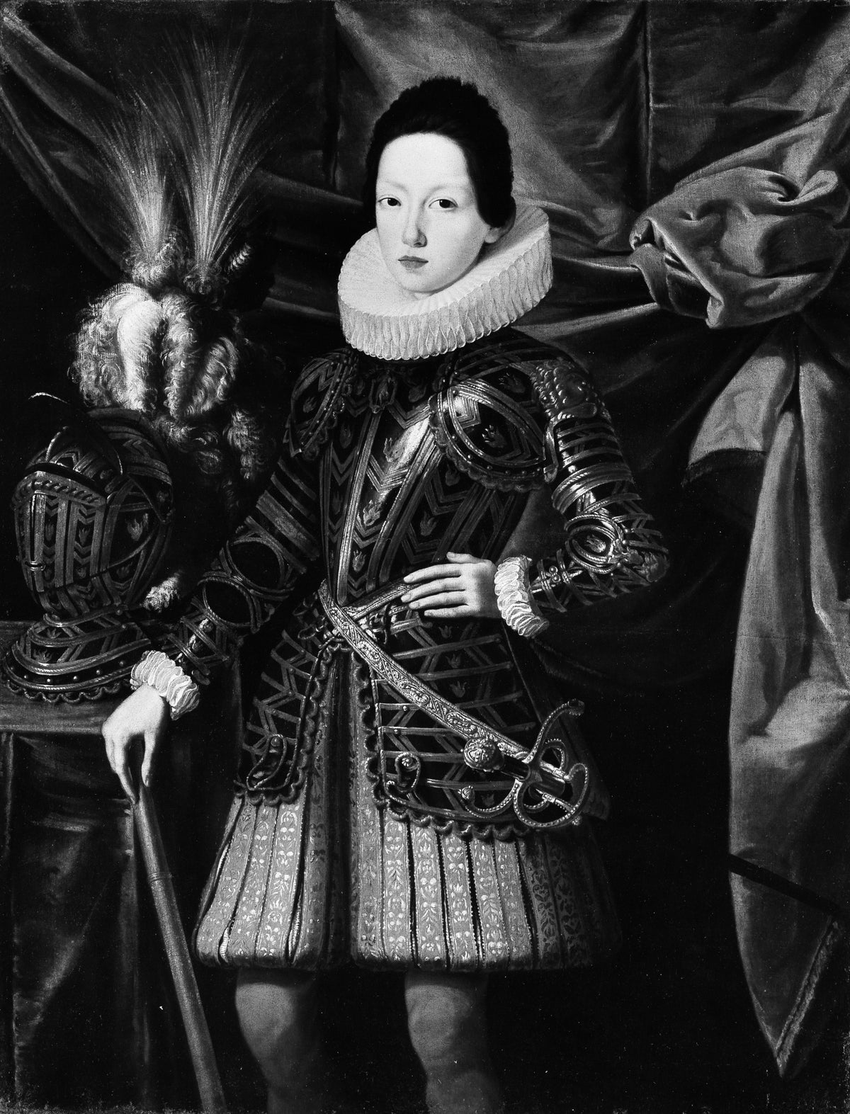 Ferdinando II de' Medici 16101670 as a Boy by Justus Sustermans - Oil Painting canvas print