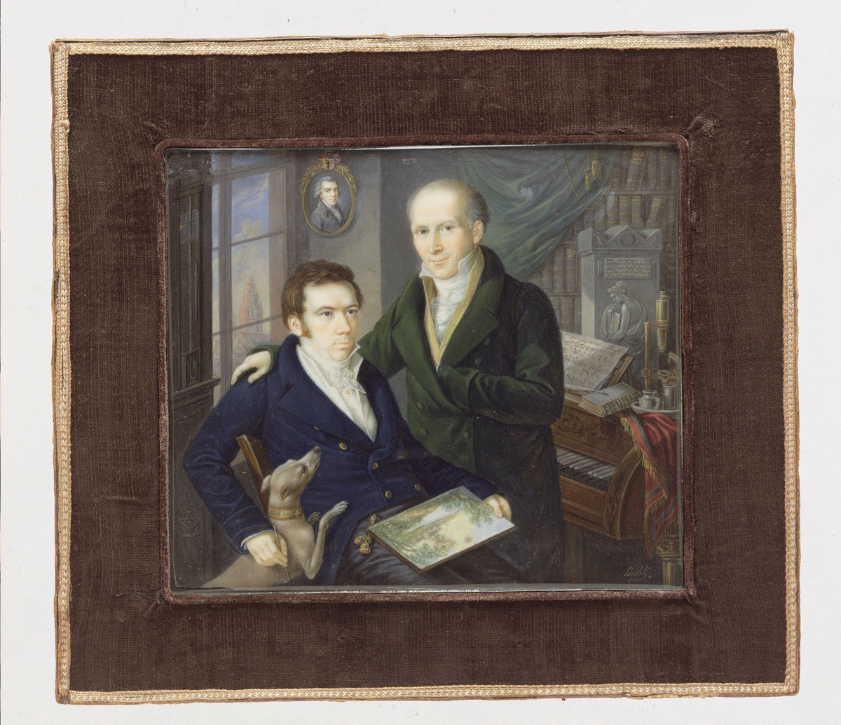 Joseph and Karl August von Klein by Heinrich Franz Schalck - Classic Art canvas print
