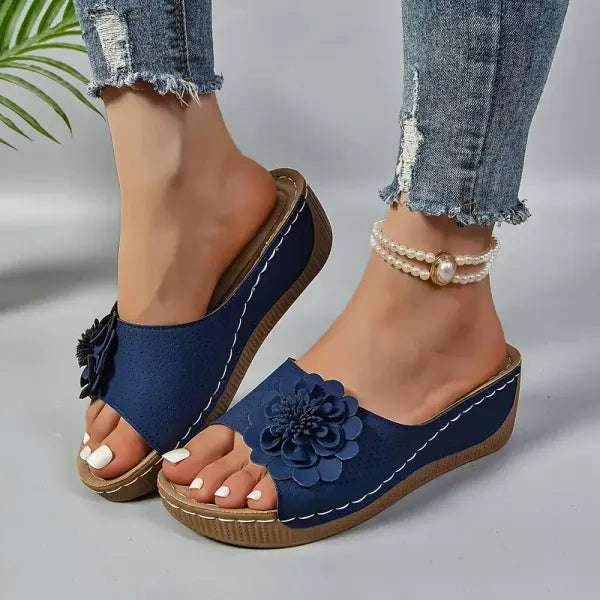 Women's Wedge Peep-Toe Open-Toe Sandals