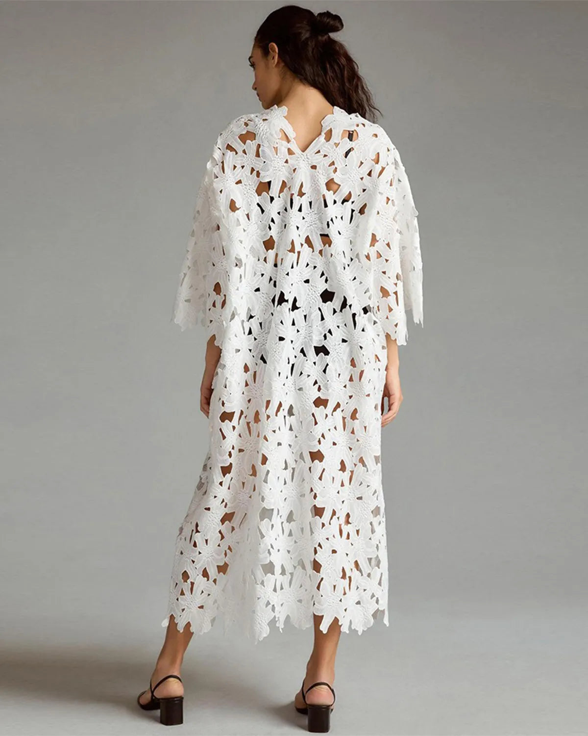 Bohemian Cutout Lace Maxi Dress