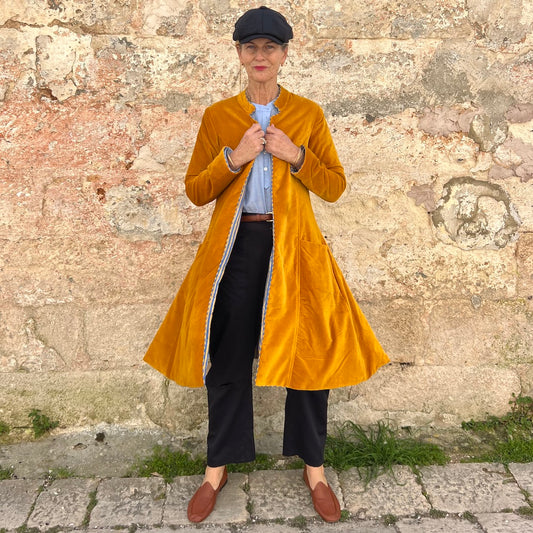The Tulsi Velvet Riding Coat