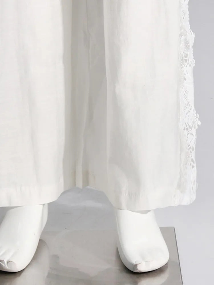 Fashionable and Elegant Lace Stitching Casual Suit,Brand 1:1 replication