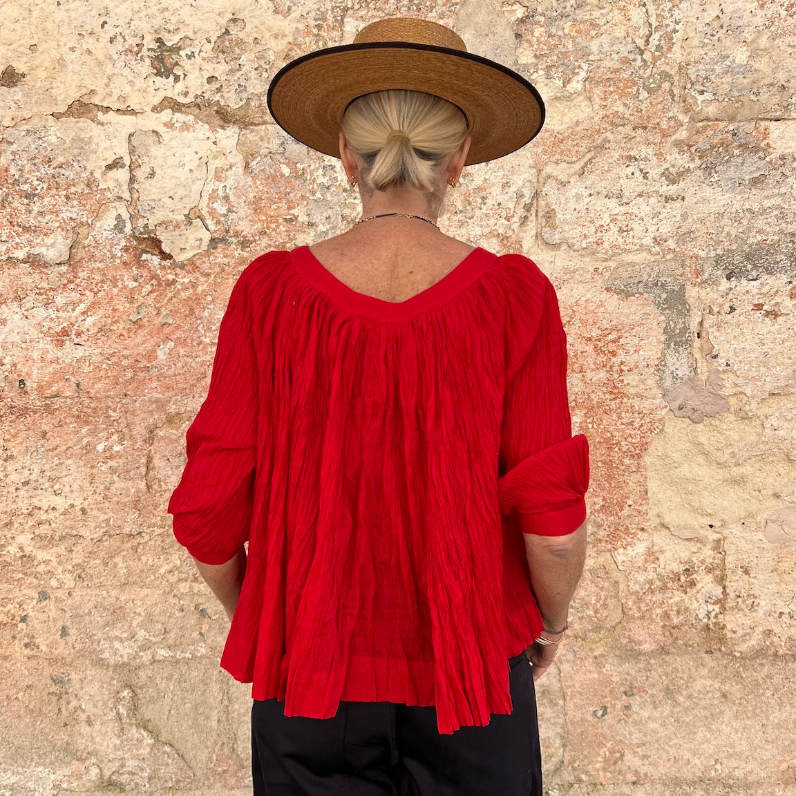 Crinkle  Cotton Top