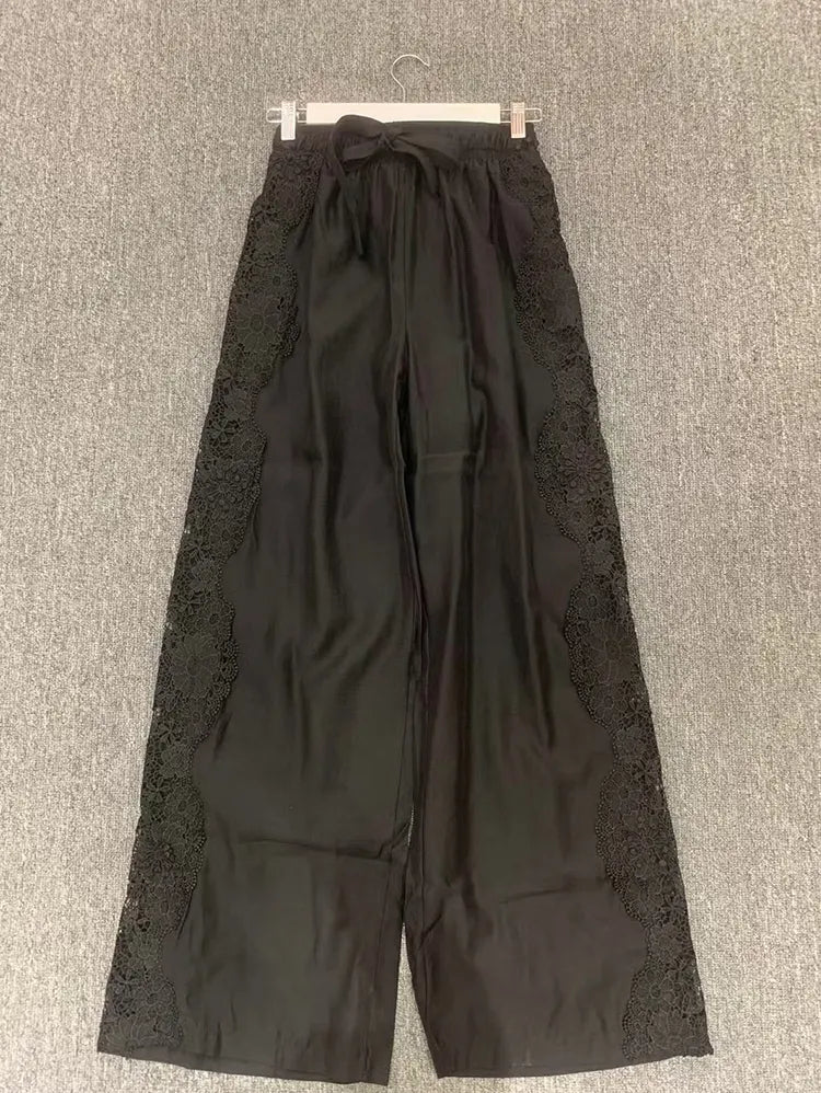 Fashionable and Elegant Lace Stitching Casual Suit,Brand 1:1 replication