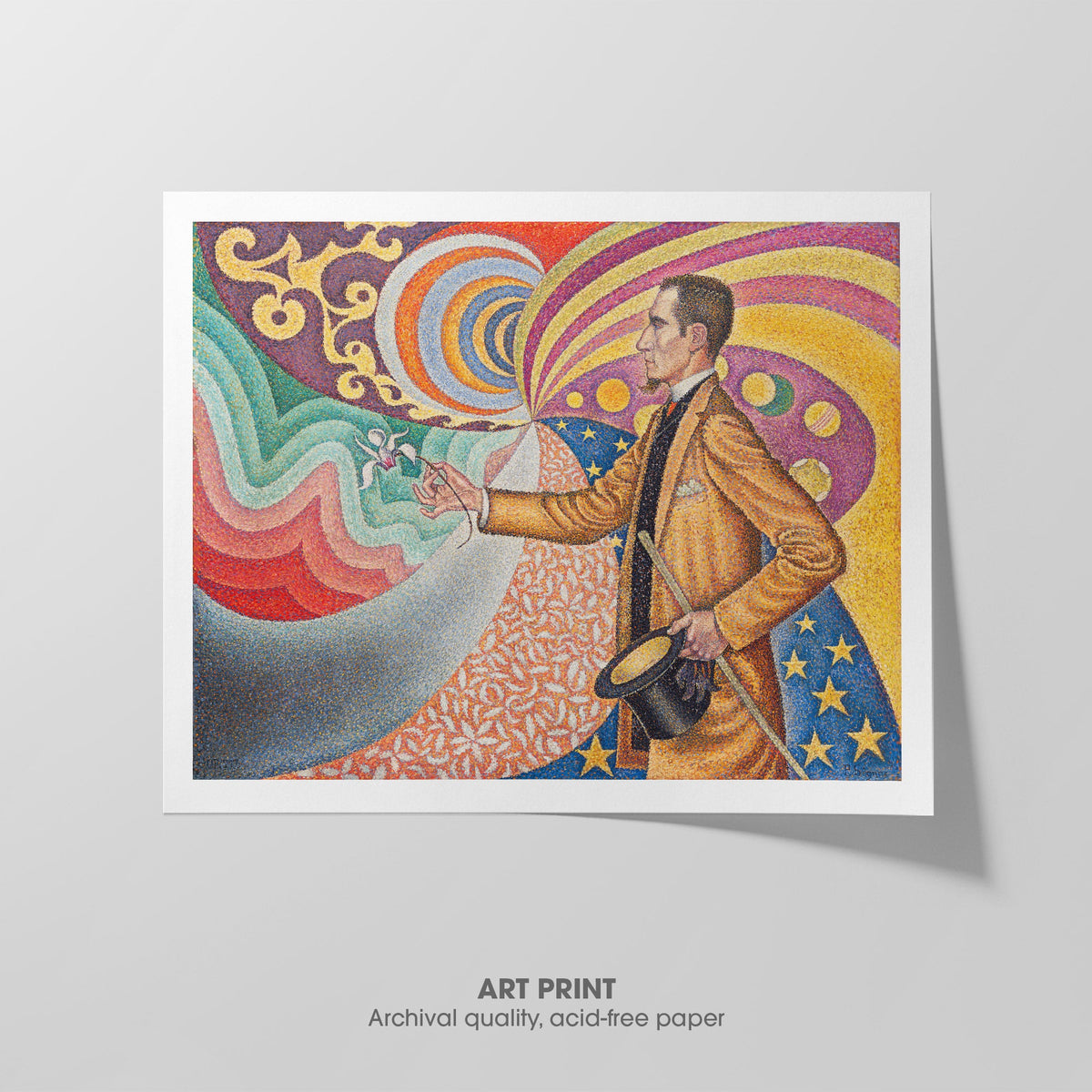 Portrait of Flix Fnon  Signac  Art Print by Without A Frame - Oil Painting canvas print