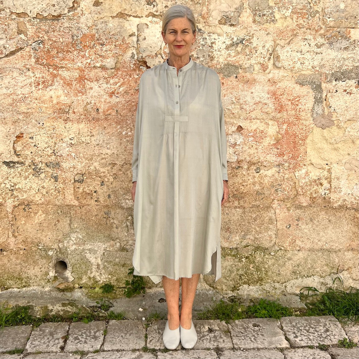 Runaway Bicycle Silk Dress 07