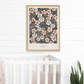 Motif floral de Bijutsu Sekai Poster by Moryarty - Oil Painting canvas print