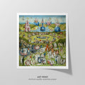 Garden of Earthly Delights  Bosch  Art Print by Without A Frame - Oil Painting canvas print