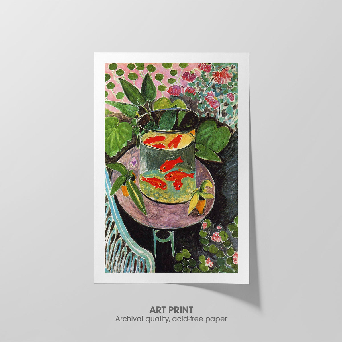 The Goldfish  Matisse  Art Print by Without A Frame - Oil Painting canvas print