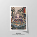 Magician of Power  Kunisada  Art Print by Without A Frame - Oil Painting canvas print