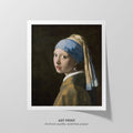 Girl with a Pearl Earring  Vermeer  Art Print by Without A Frame - Oil Painting canvas print