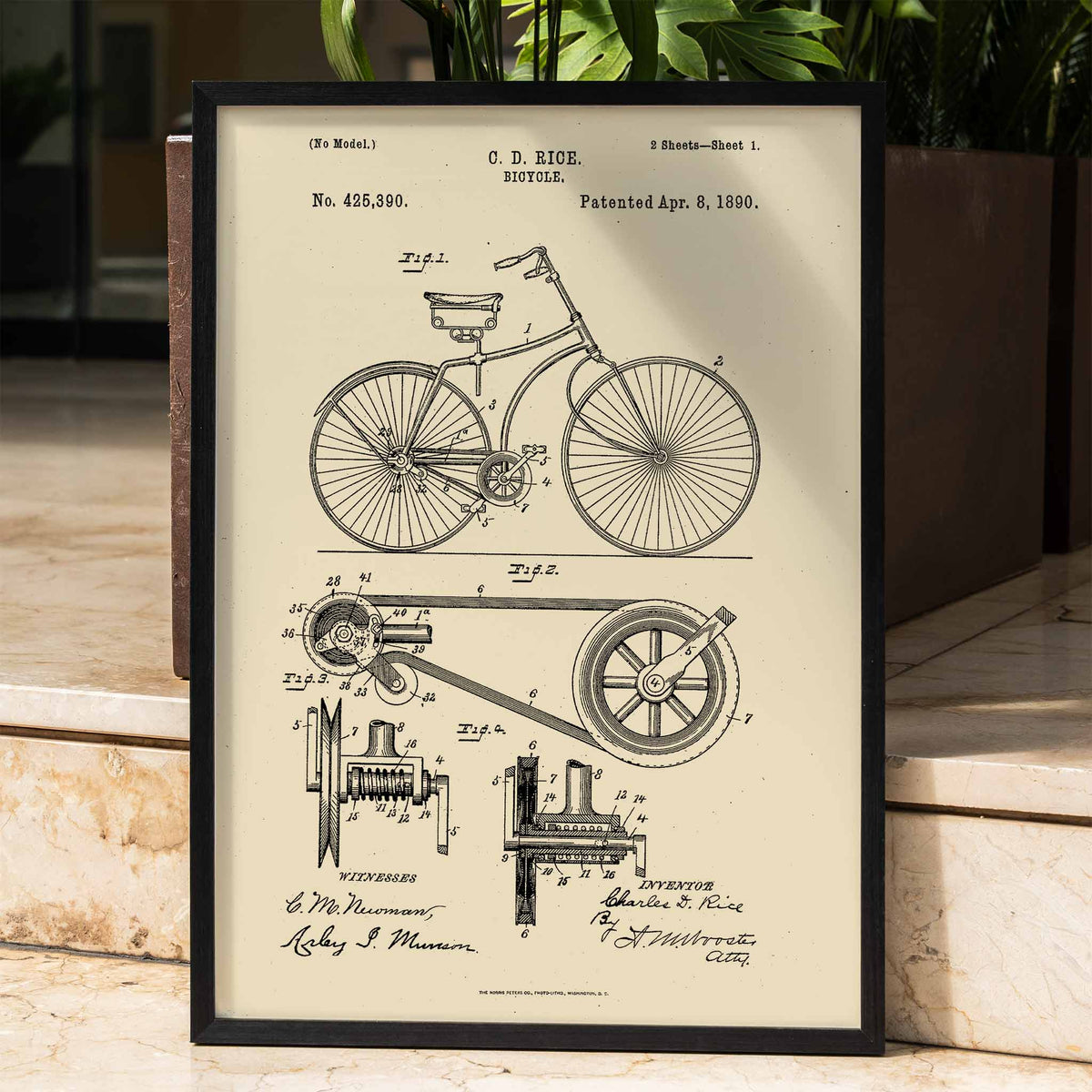 Brevet de bicyclette Poster by Moryarty - Oil Painting canvas print