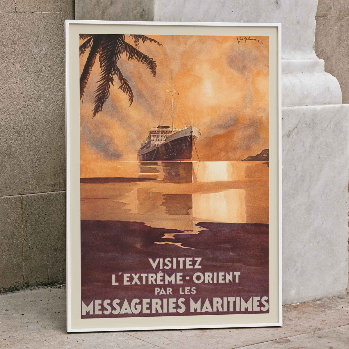 Visitez l'Extrme-Orient Poster by Moryarty - Oil Painting canvas print