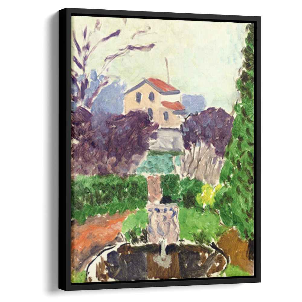 The Artist's Garden at Issy les Moulineaux 1918 by Henri Matisse by Henri Matisse - Fauvist canvas print