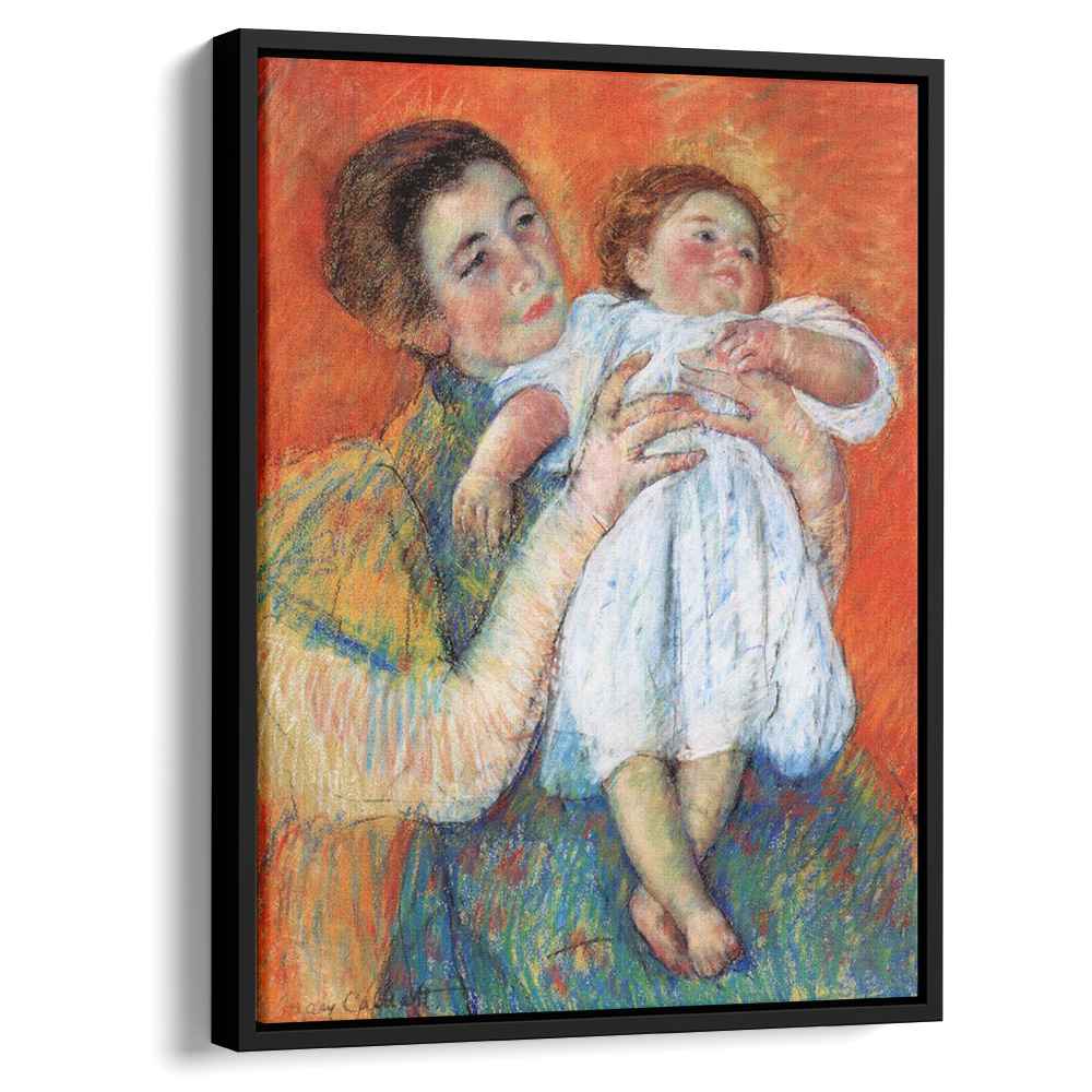 The Barefoot Child 1897 by Mary Cassatt by Mary Cassatt - Impressionist canvas print