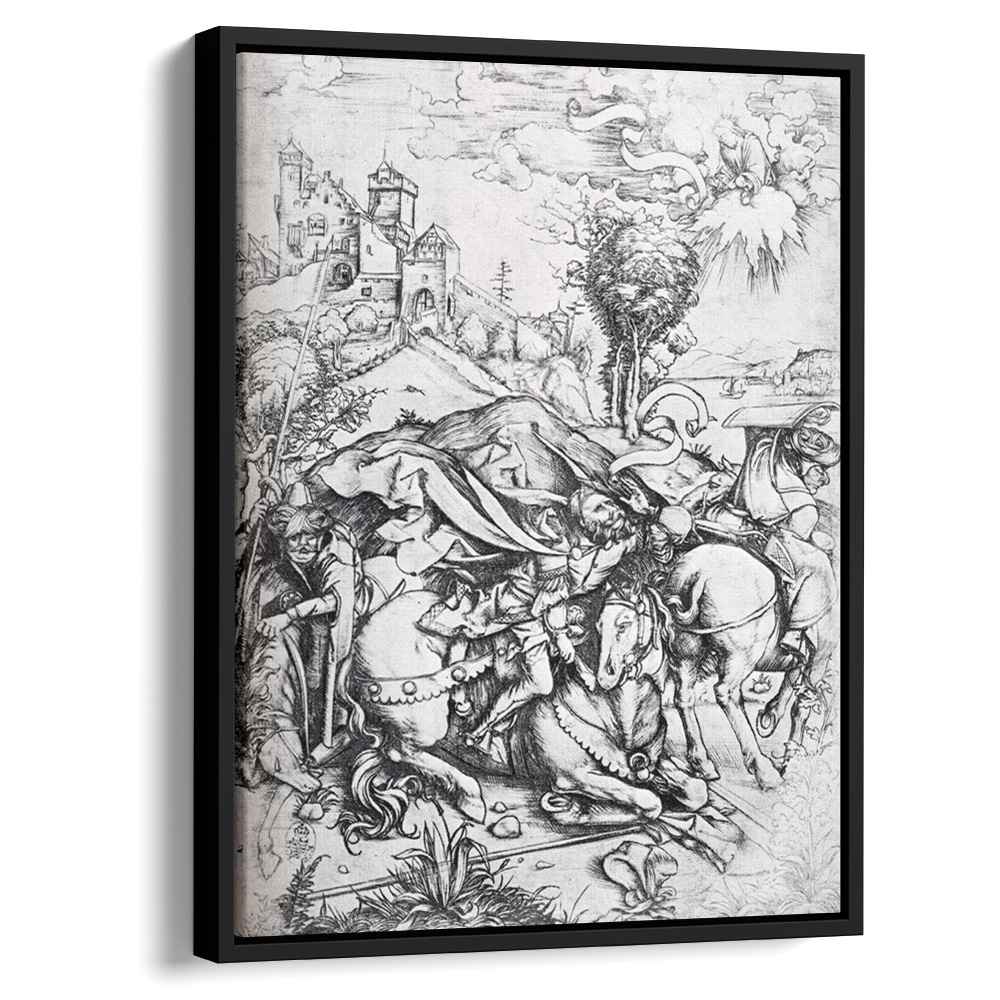 The Conversion Of St. Paul 1495 by Albrecht Durer by Albrecht Durer - Renaissance canvas print