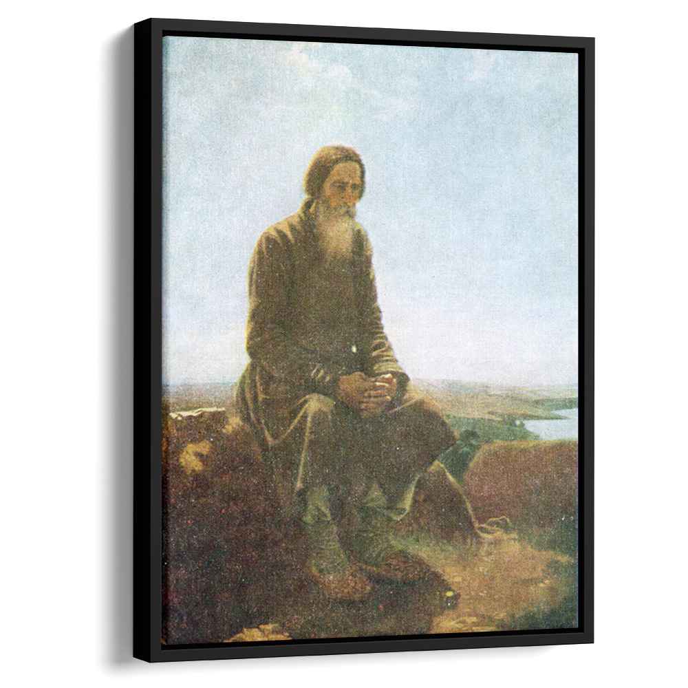 The farmer in the field 1876 by Vasily Perov by Vasily Perov - Realist canvas print
