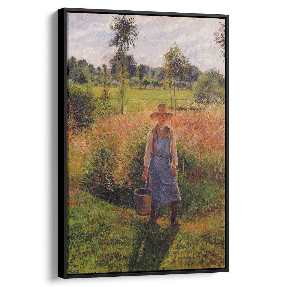 The Gardener, Afternoon Sun, Eragny by Camille Pissarro by Camille Pissarro - Impressionist canvas print