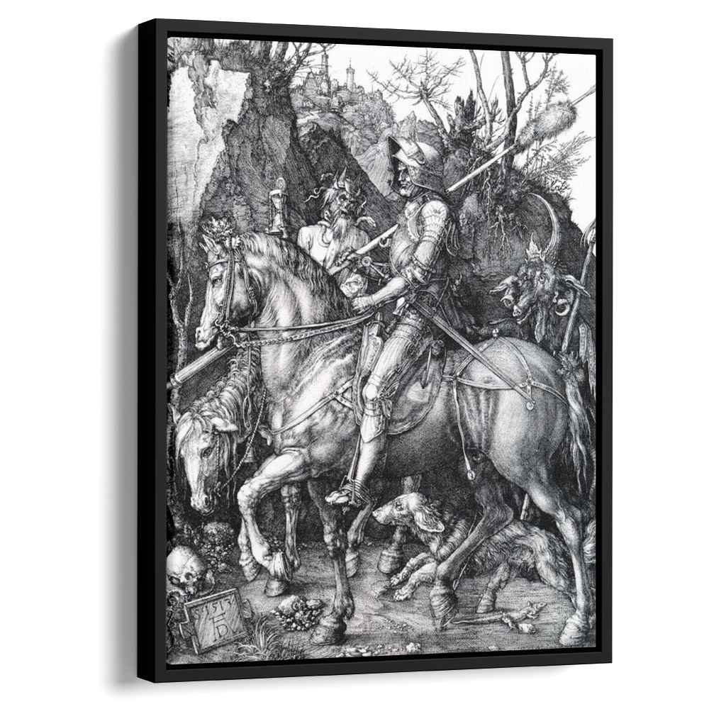 The Knight, Death and the Devil by Albrecht Durer by Albrecht Durer - Renaissance canvas print