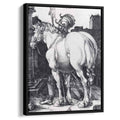 The Large Horse 1509 by Albrecht Durer by Albrecht Durer - Renaissance canvas print