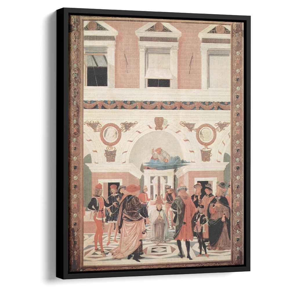 The Miracles of San Bernardino. The Healing of the blind and deaf Riccardo Micuzio 1473 by Pietro Perugino by Pietro Perugino - Oil Painting canvas print