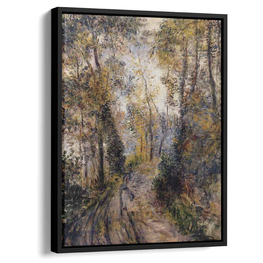 The Path through the Forest 1871 by Pierre-Auguste Renoir by Pierre-Auguste Renoir - Impressionist canvas print