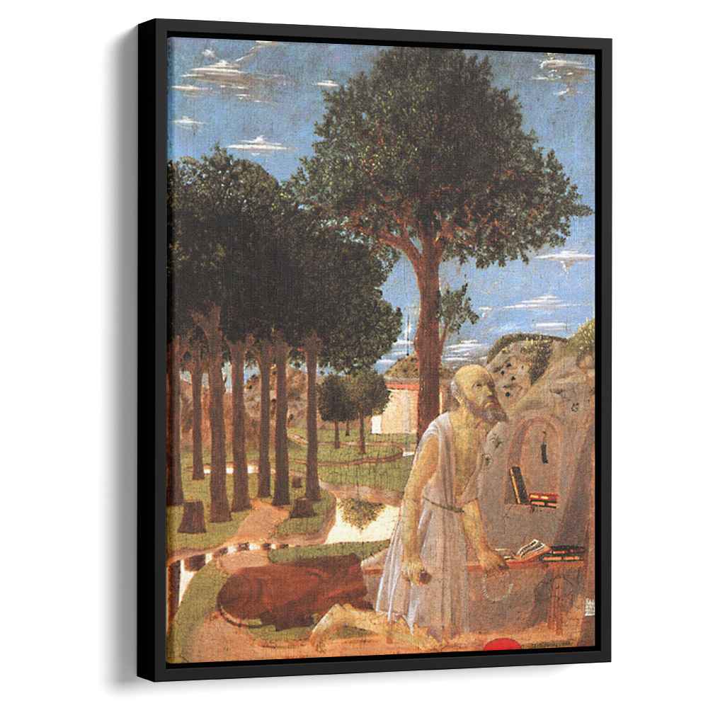 The Penance of St. Jerome 1450 by Piero della Francesca by Piero della Francesca - Oil Painting canvas print