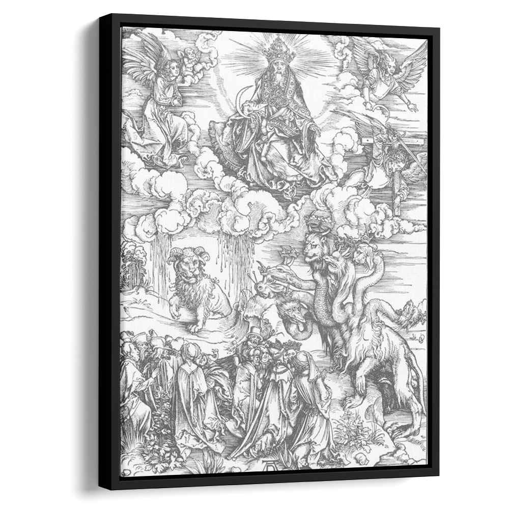 The Sea Monster and the Beast with the Lamb s Horn 1498 by Albrecht Durer by Albrecht Durer - Renaissance canvas print