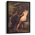 The Source Bather at the Source 1868 by Gustave Courbet by Gustave Courbet - Realist canvas print
