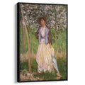 The Stroller Suzanne Hoschede 1887 by Claude Monet by Claude Monet - Impressionist canvas print