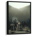The Yard of a Madhouse 1794 by Francisco Goya by Francisco Goya - Romantic canvas print