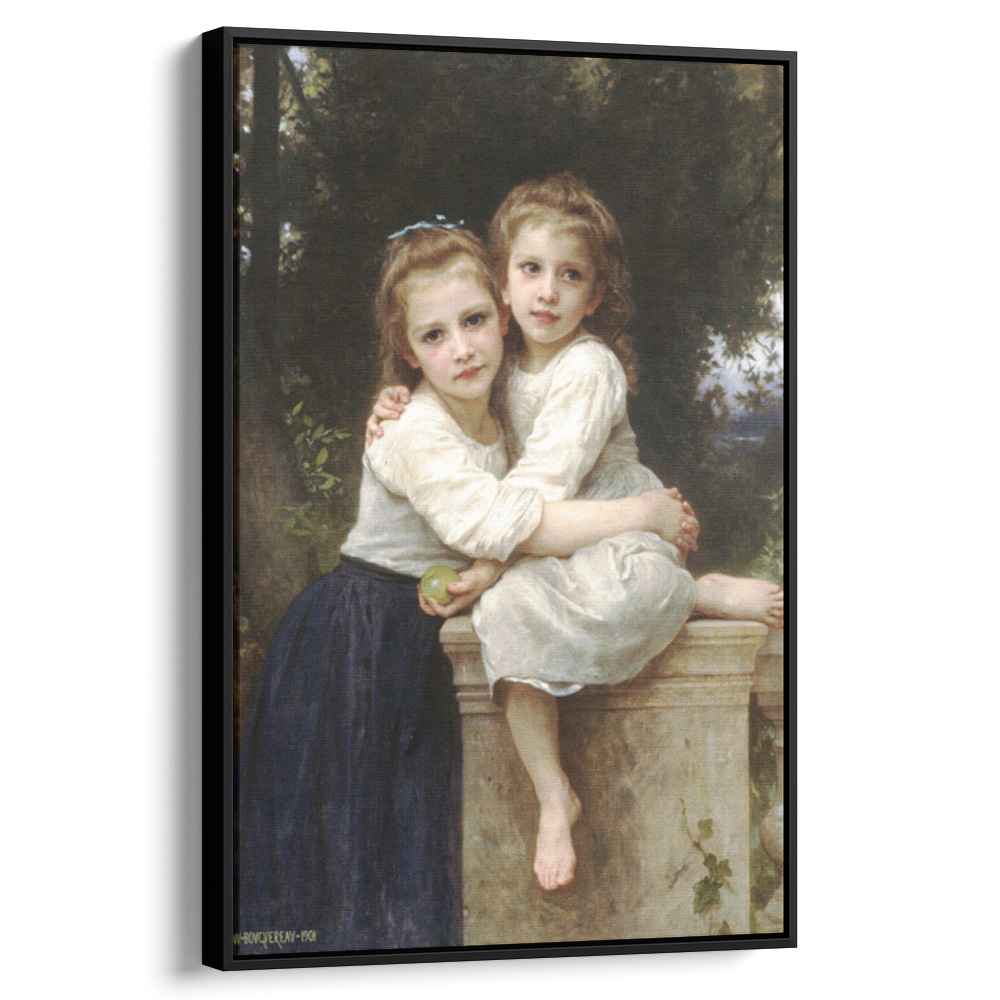 Two Sisters 1901 by William-Adolphe Bouguereau by William-Adolphe Bouguereau - Academic canvas print