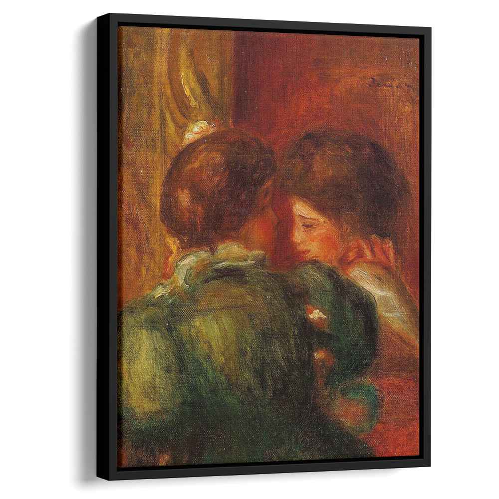 Two Women s Heads The Loge 1903 by Pierre-Auguste Renoir by Pierre-Auguste Renoir - Impressionist canvas print