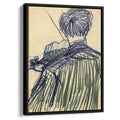 Violinist Seen from the Back 1887 by Vincent van Gogh by Vincent van Gogh - Post-Impressionist canvas print