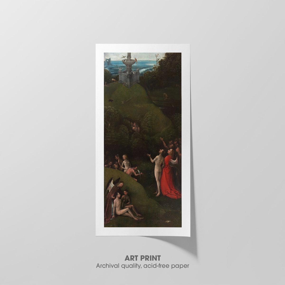 Terrestrial Paradise  Bosch  Art Print by Without A Frame - Oil Painting canvas print