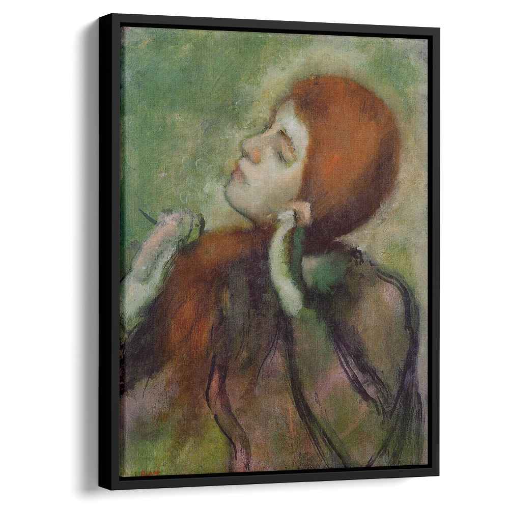 Woman Combing Her Hair 1894 by Edgar Degas by Edgar Degas - Impressionist canvas print