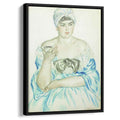 Women drinking tea 1918 by Boris Kustodiev by Boris Kustodiev - Oil Painting canvas print