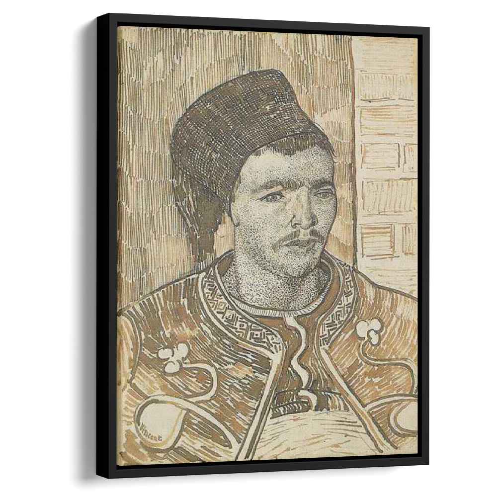 Zouave, Half-Figure by Vincent van Gogh by Vincent van Gogh - Post-Impressionist canvas print